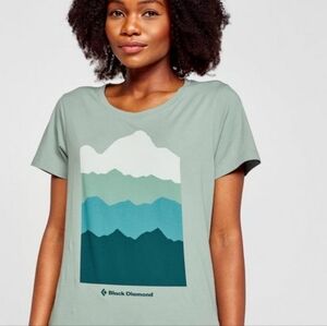 Black Diamond Vista T-shirt Womens Size Large Outdoor Athletic Hiking